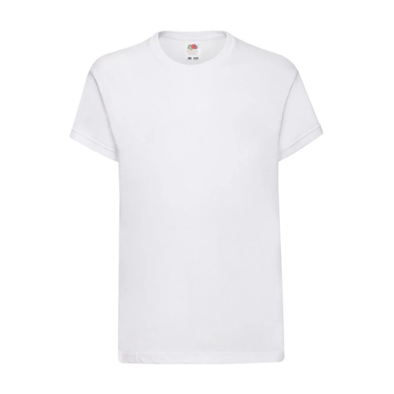 Image of Fruit of the Loom Original T-Shirt in White Size: 5-6 Years White Unisex 5-6 Years