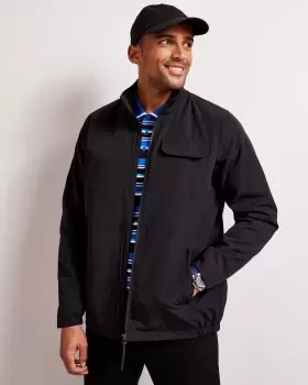 Image of Cotton Traders Mens Signature Showerproof Jacket in Black