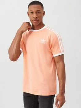 Image of adidas Originals 3-Stripe T-Shirt - Pink, Size S, Men