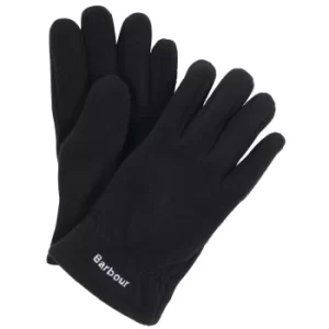 Image of Barbour Mens Coalford Fleece Gloves Black Medium