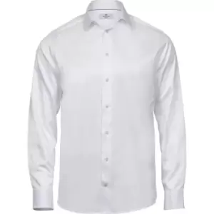 Image of Tee Jays Mens Luxury Comfort Fit Long Sleeve Oxford Shirt (XL) (White)