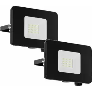Image of 2 PACK IP65 Outdoor Wall Flood Light Black Adjustable 20W LED Porch Lamp