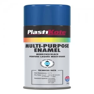 Image of Plastikote Enamel Aerosol Spray Paint Blue 400ml