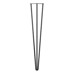 Image of Rothley 710Mm 3 Pin Hairpin Leg Matt Black Set Of 4