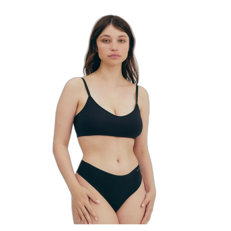 Image of Organic Basics Womens panties Organic Basics Naked Rib Noir Female M