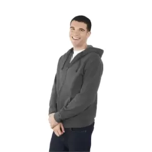 Image of Fruit Of The Loom Mens Lightweight Full Zip Jacket / Hoodie (S) (Light Graphite)