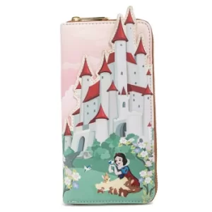 Image of Loungefly Disney Snow White Castle Series Zip Around Wallet