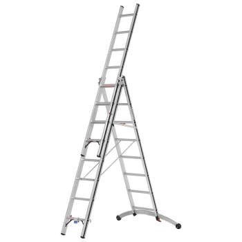 Image of Hymer 7024724 AluPro Black Line Smart Base Combination Ladder 3 x 8 Tread