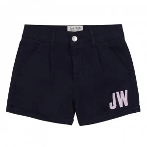 Image of Jack Wills Girls Poplin Shorts - Navy