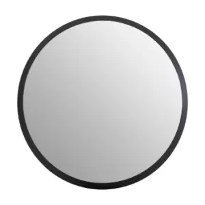 Image of Olivia's Soft Industrial Collection - Large Round Wall Mirror in Black