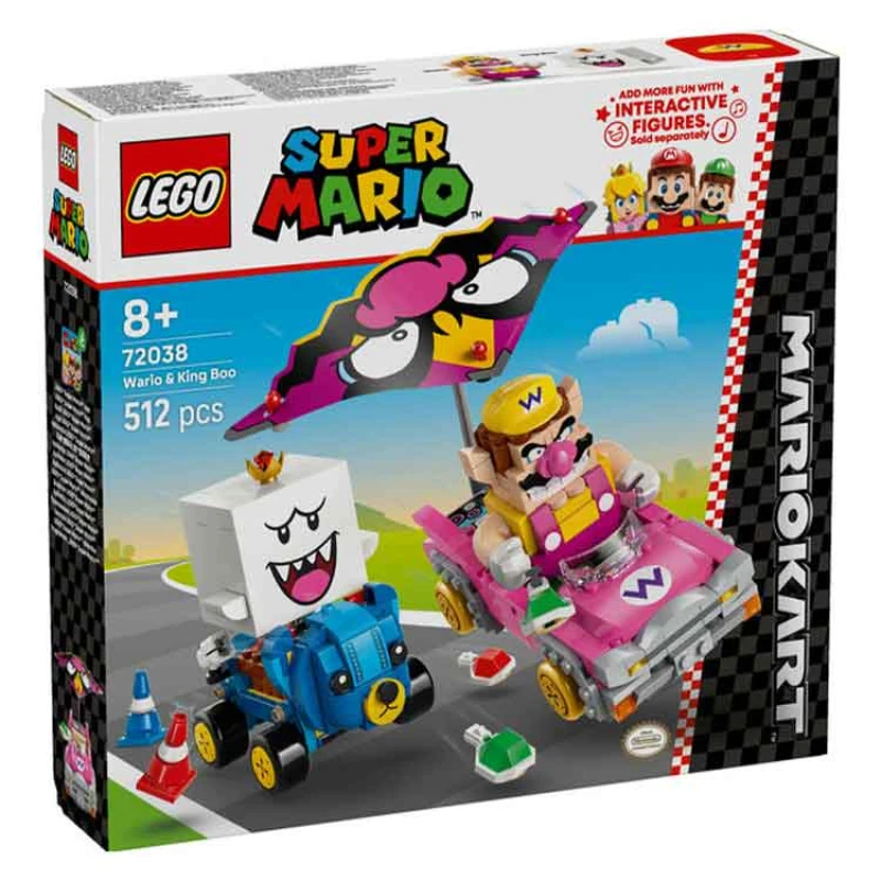 Image of LEGO Super Mario LEGO Super Mario: Mario Kart Wario & Kin - LEGO Super Mario Male TC75701