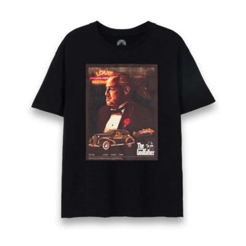 Image of The Godfather The Godfather Men Short Sleeved T-Shirt in Black Size: Small Black S Male 5056549014263