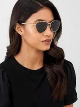 Image of Michael Kors Barcelona Pilot Sunglasses - Light Gold