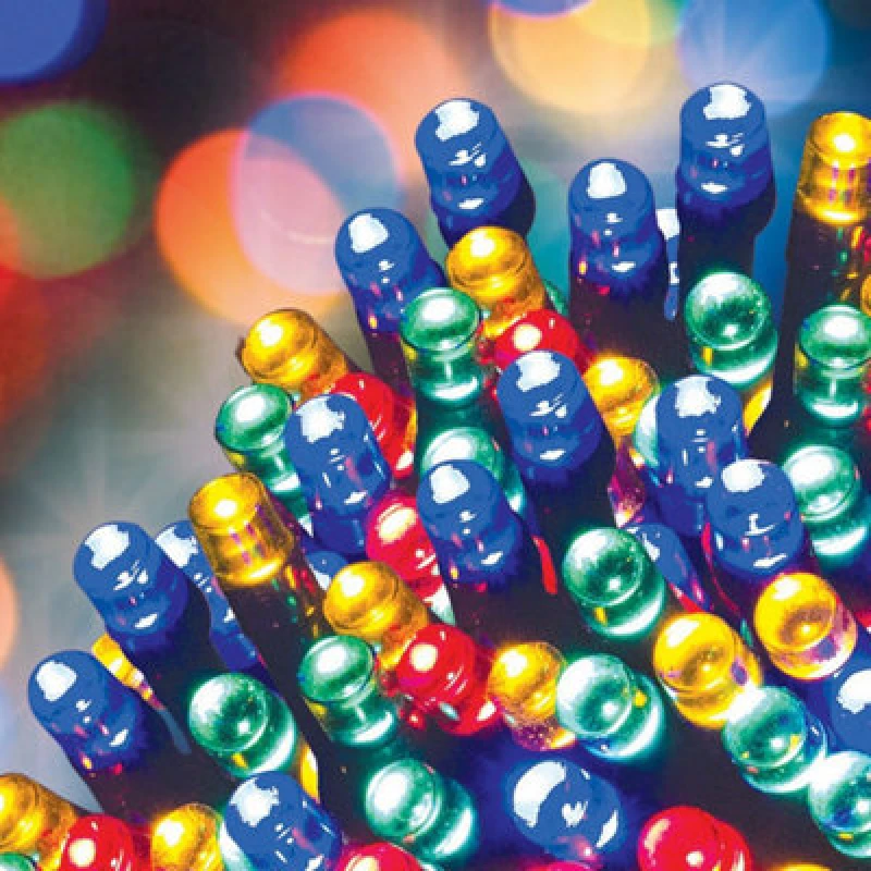 Image of GardenKraft 100 LED Solar String Lights - Multicolour