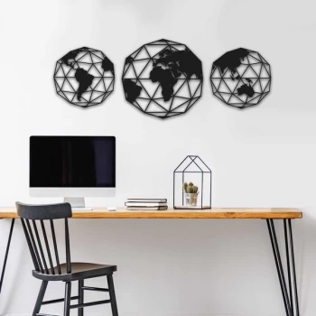 Image of MT - 008 Black Decorative Metal Wall Accessory