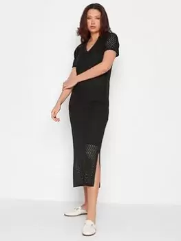 Image of Long Tall Sally Crochet Dress - Black, Size 8-10, Women