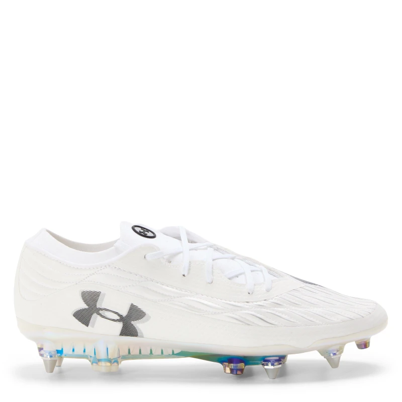 Image of Under Armour Mens Clone Mag Elite Football Boots White male 7 (41)