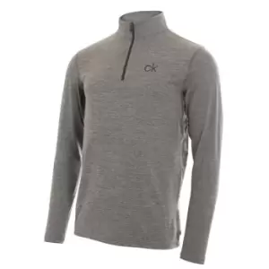 Image of Calvin Klein Golf Newport Zip Top - Silver