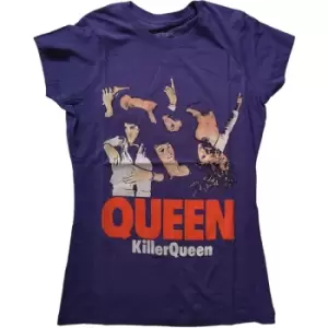 Image of Queen - Killer Queen Ladies Large T-Shirt - Purple