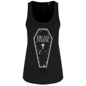 Image of Grindstore Womens/Ladies Dead Inside Floaty Vest Top (S) (Black)