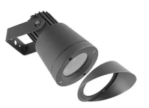 Image of Hubble 1 Light Outdoor Spotlight Black IP65, GU10