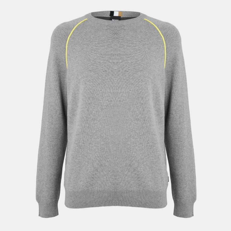 Image of Boss Mens Paido Knitted Top Bright Yellow male L