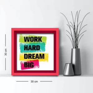 Image of 3030AHS-018 Multicolor Decorative Framed MDF Painting