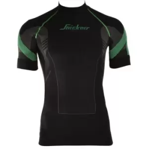 Image of Snickers Flexiwork Seamless T-Shirt (Black) Medium (41 Chest) - Black