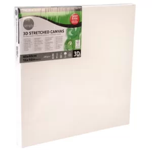 Image of Daler Rowney 3D Stretched Canvas 40x40x4cm