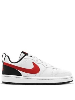 Image of Nike Court Borough Low 2 - White/Red, Size 3
