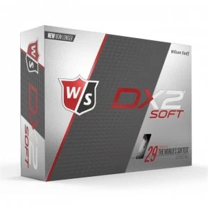 Image of Wilson DX2 Soft Golf Balls - White