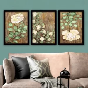 Image of 3SC64 Multicolor Decorative Framed Painting (3 Pieces)