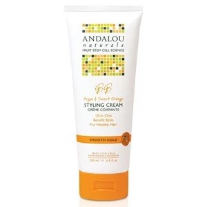 Image of Andalou Naturals Moisture Rich Argan Oil and Shea Styling Cream For Flexible Hold 200ml