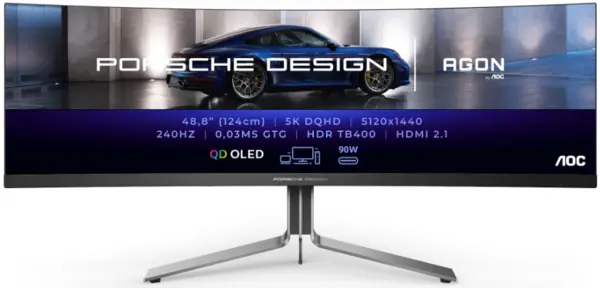 Image of AOC 49" PD49 DQHD Quad HD Curved OLED Monitor