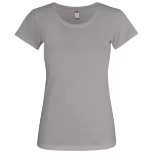 Image of Clique Womens/Ladies Slub T-Shirt (XL) (Grey)