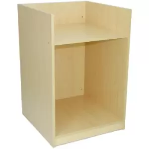 Image of MonsterShop TB60 Reception Cash Till Desk, Maple, 60cm x 90cm x - Maple