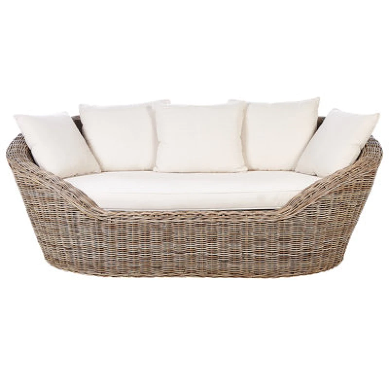 Image of Beliani Garden Daybed Cavo Rattan Natural