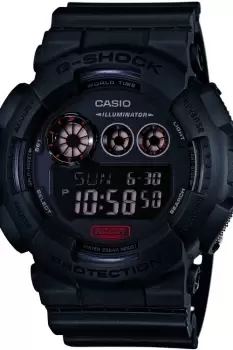 Image of Mens Casio G-Shock Military Black Alarm Chronograph Watch GD-120MB-1ER