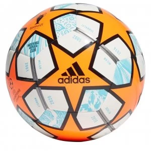 Image of adidas Football Uniforia Club Ball - Orange/White