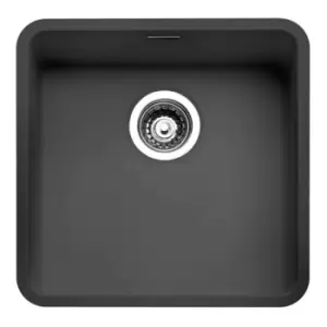Image of Single Bowl Grey Stainless Steel Kitchen Sink - Reginox OHIO 40X40 CB