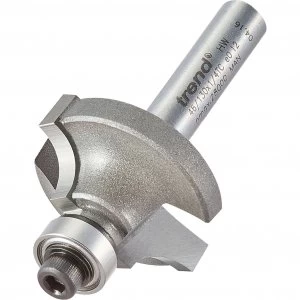 Image of Trend Bearing Guided Ovolo and Round Router Cutter 25.4mm 13mm 1/4"