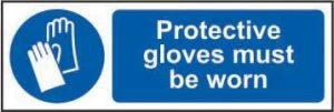 Image of Protective gloves must be worn Sign