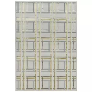 Image of Asiatic Aurora AU15 Rug - Elexus - 120x170cm - Cream/Beige/Grey/Silver/Yellow