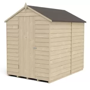Image of Forest 7 x 5ft Overlap Pressure Treated Apex Shed - No Window incl. Installation
