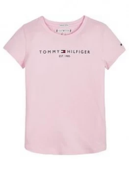 Image of Tommy Hilfiger Girls Short Sleeve Essential T-Shirt - Pink