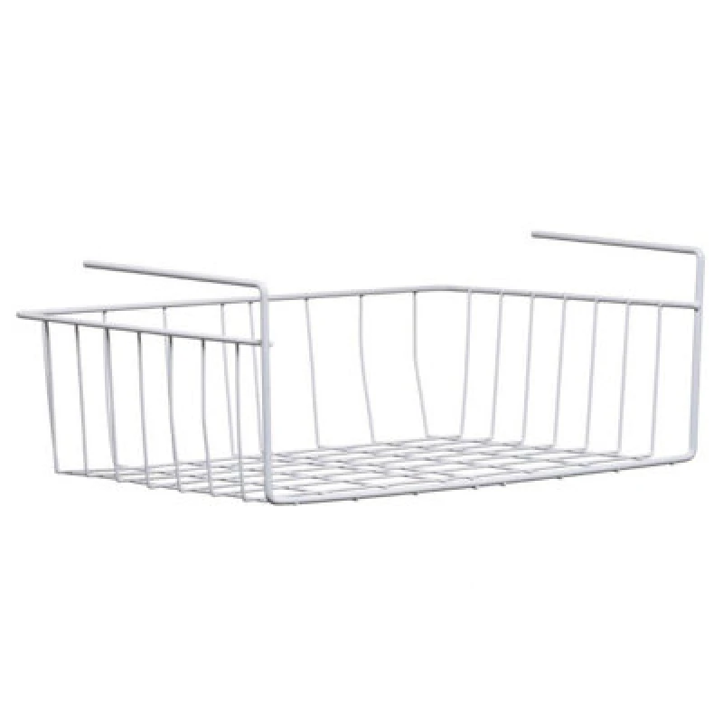 Image of Premier Housewares White Under Shelf Large Storage Basket White