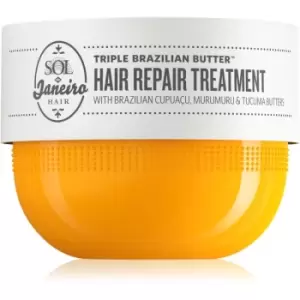 Image of Sol de Janeiro Triple Brazilian Butter Hair Repair Treatment Intensive Moisturizing and Nourishing Mask for Dry and Damaged Hair 238 ml