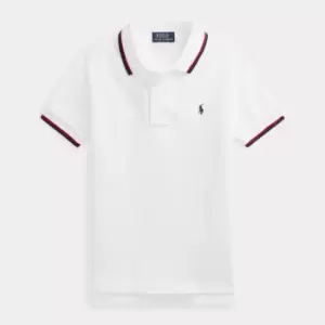 Image of Ralph Lauren Boys Short Sleeve Polo Shirt - White - 6 Years