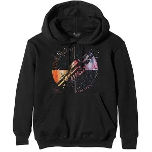 Image of Pink Floyd - Machine Greeting Orange Mens Medium Pullover Hoodie - Black