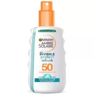Image of Garnier Ambre Solaire Invisible Protect Spray SPF50 Transparent Sun Cream Spray 200ml